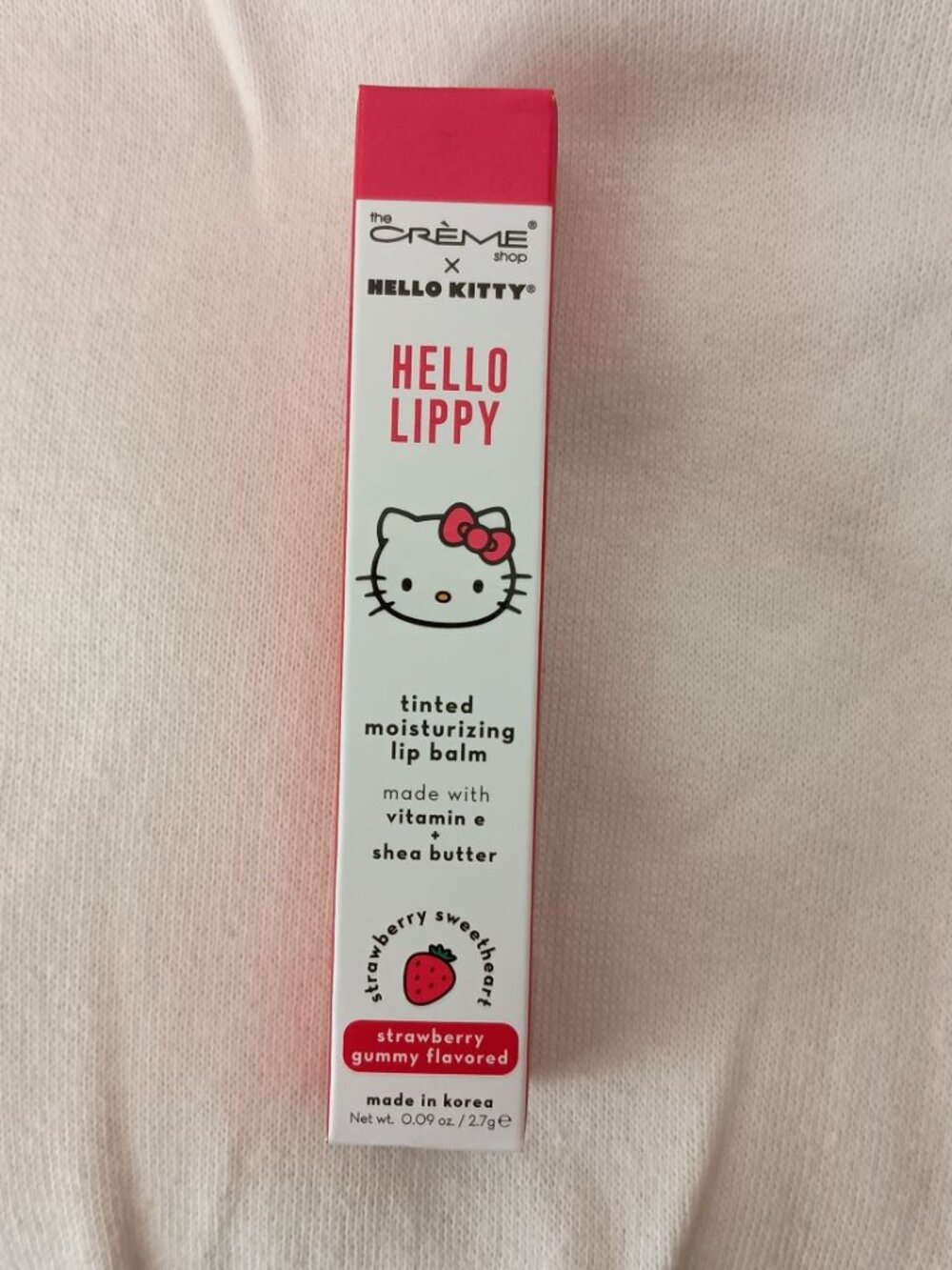copy- The Creme Shop Hello Kitty tinted moisturizing lip balm strawberry